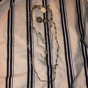 Lucky Brand Necklace & Earrings Set